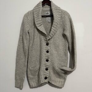 Campus Crew Varsity Vault Creamy Grey Knit Sweater